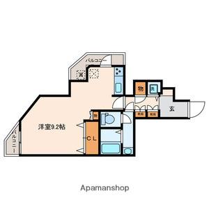 CREST本郷(ワンルーム/11階)の間取り写真