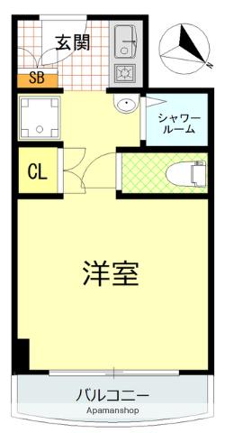 ユニハイツ勝どき 5階階 間取り