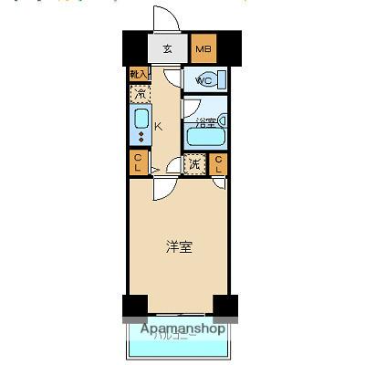 シンシア日本橋兜町 4階階 間取り