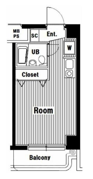 ガラ・ステージ新大塚(ワンルーム/4階)の間取り写真