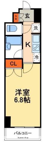 キャッスルステージ浅草吾妻橋(1K/7階)の間取り写真