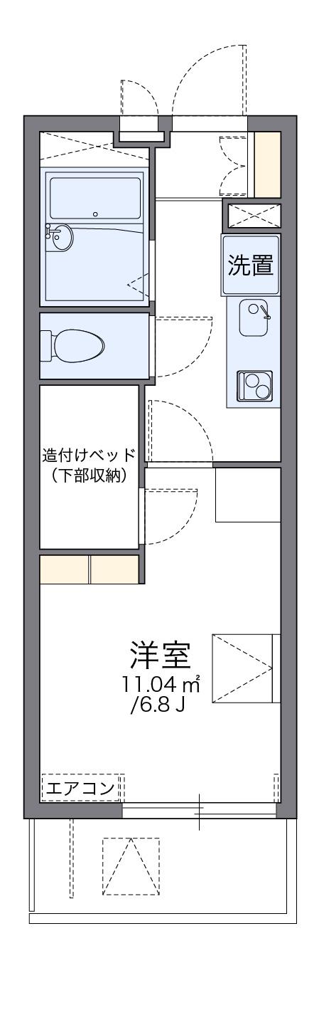 レオパレスアウトゥーノ 1階階 間取り