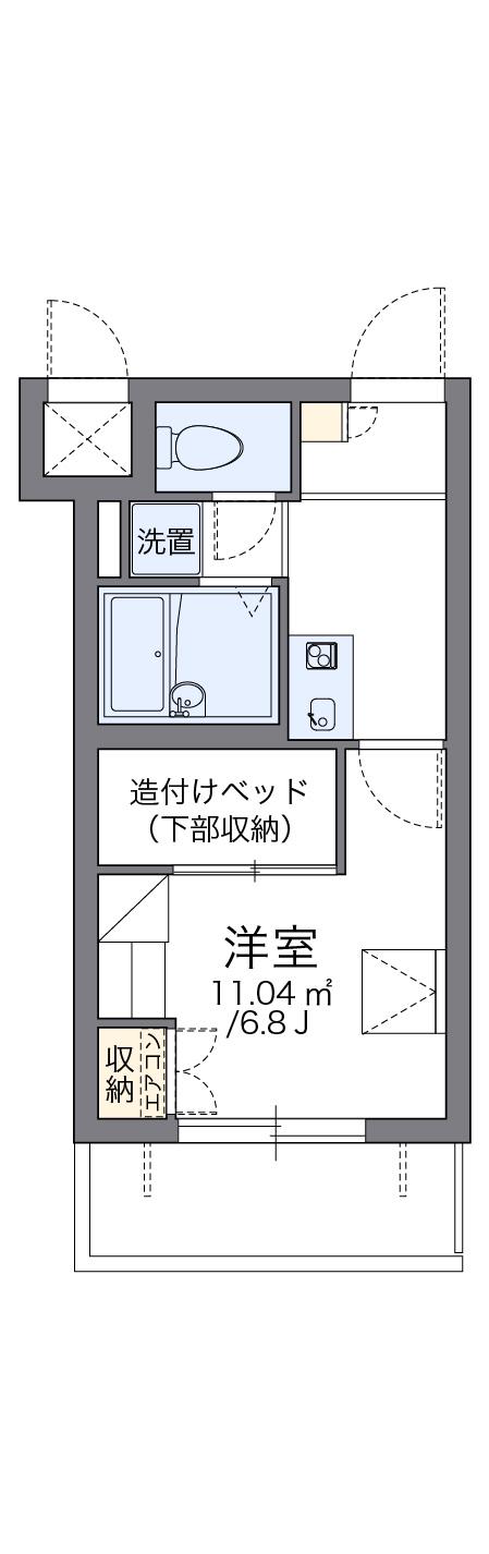 レオパレスMIMURA(1K/1階)の間取り写真