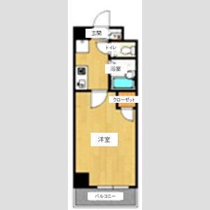 プライムアーバン亀戸(1K/1階)の間取り写真