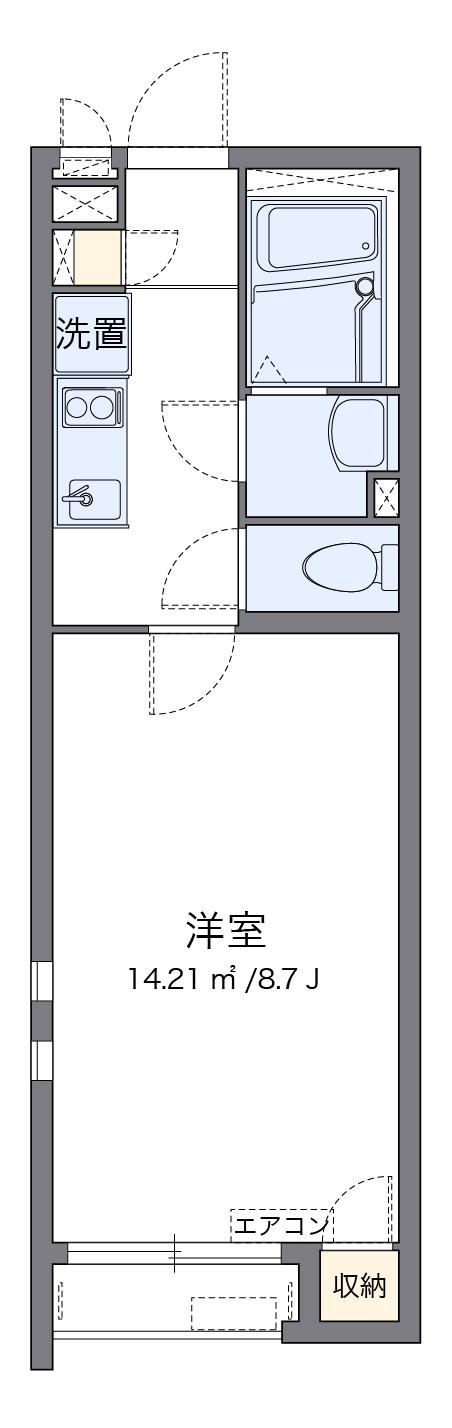 クレイノリジーナ(1K/1階)の間取り写真