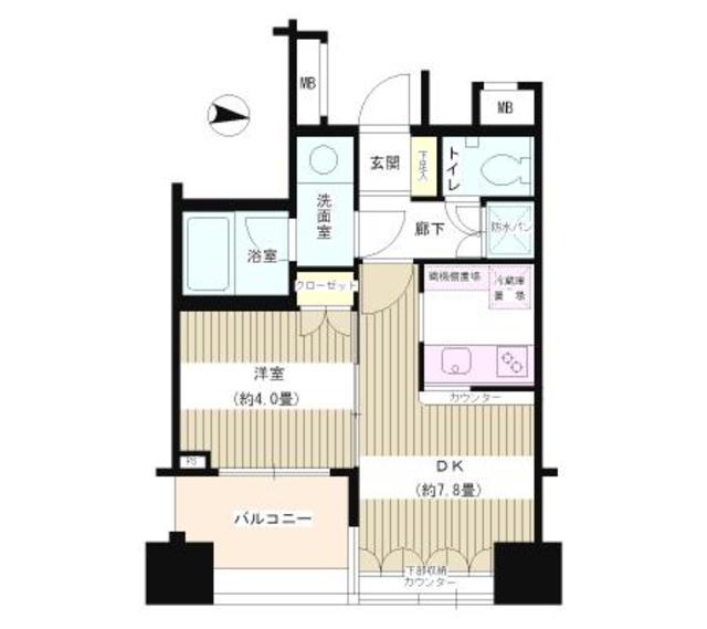 ネオマイム文京音羽 13階階 間取り