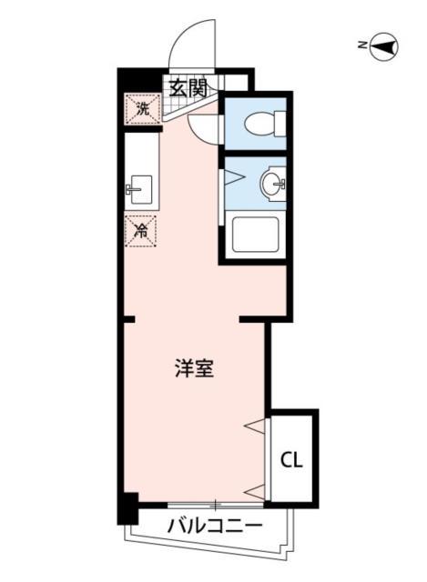 東品川マンション(ワンルーム/4階)の間取り写真