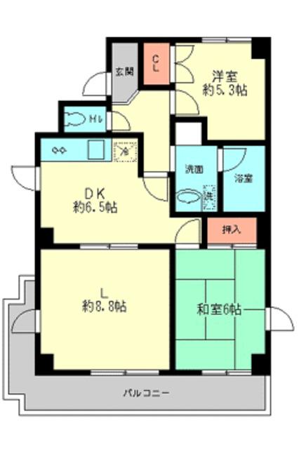 エコーピア 4階階 間取り