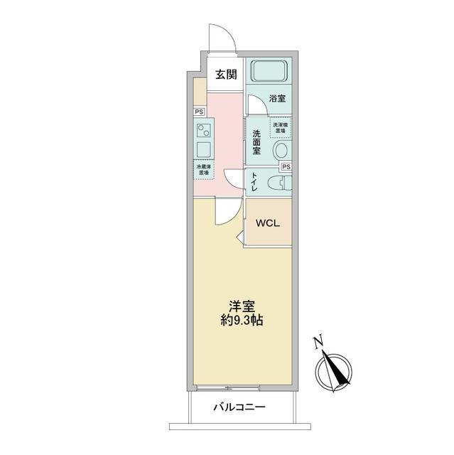 レオ四拾八番館(1K/2階)の間取り写真