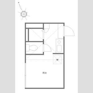 ル・ベルソー駒沢(ワンルーム/2階)の間取り写真