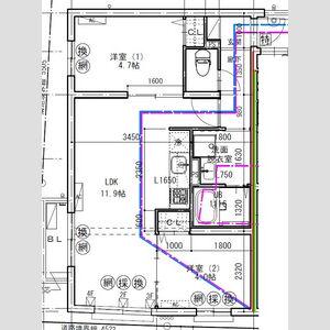 エルファーロ大岡山2(2LDK/2階)の間取り写真