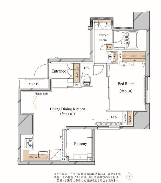 ブランシエスタ上野(1LDK/8階)の間取り写真