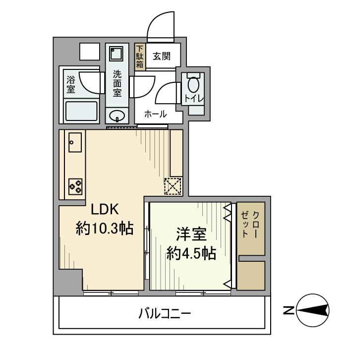 ライオンズマンション菊川第2 2階階 間取り