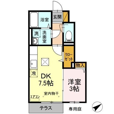 ソーヤエイトクファーム 1階階 間取り
