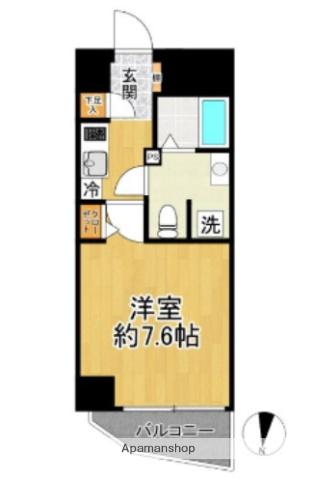 LAVILIO錦糸町BELLGRADE(1K/2階)の間取り写真