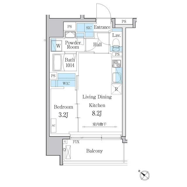 デュオメゾン文京白山(1LDK/2階)の間取り写真
