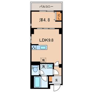  墨田区亀沢3丁目計画(1LDK/2階)の間取り写真