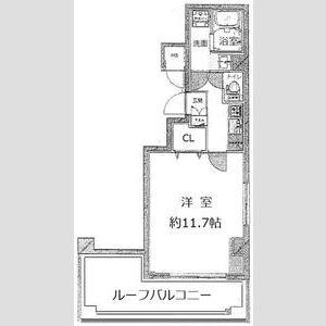 グランフォース蔵前(1K/9階)の間取り写真