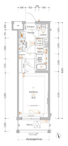 エストゥルース亀戸(1K/3階)の間取り写真