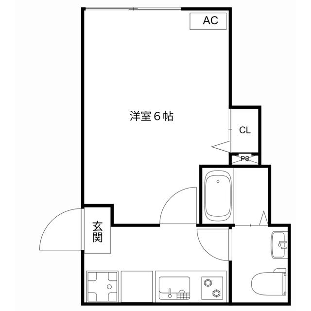 MQUARTO船堀Ⅱ(1K/3階)の間取り写真