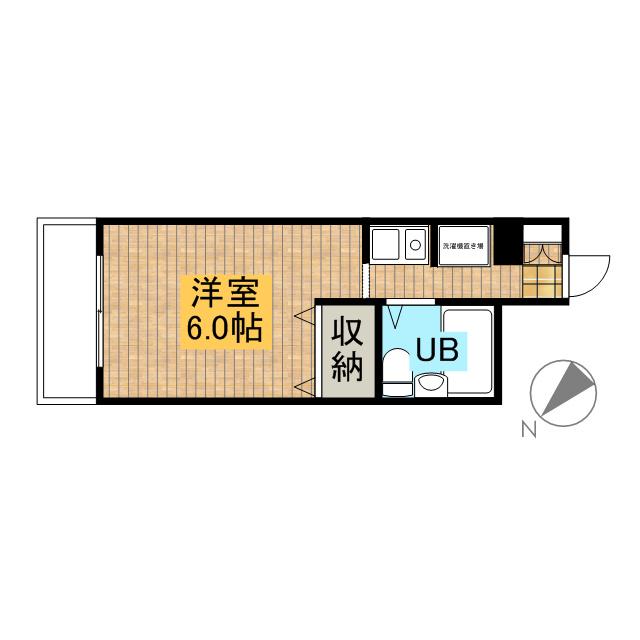 メインステージ東向島(ワンルーム/4階)の間取り写真