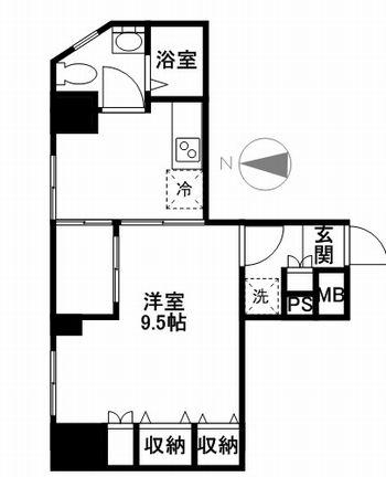 クローバーコート黒門町 7階階 間取り