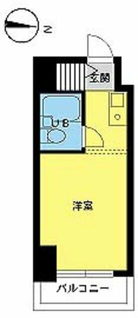 スカイコート下高井戸(ワンルーム/12階)の間取り写真