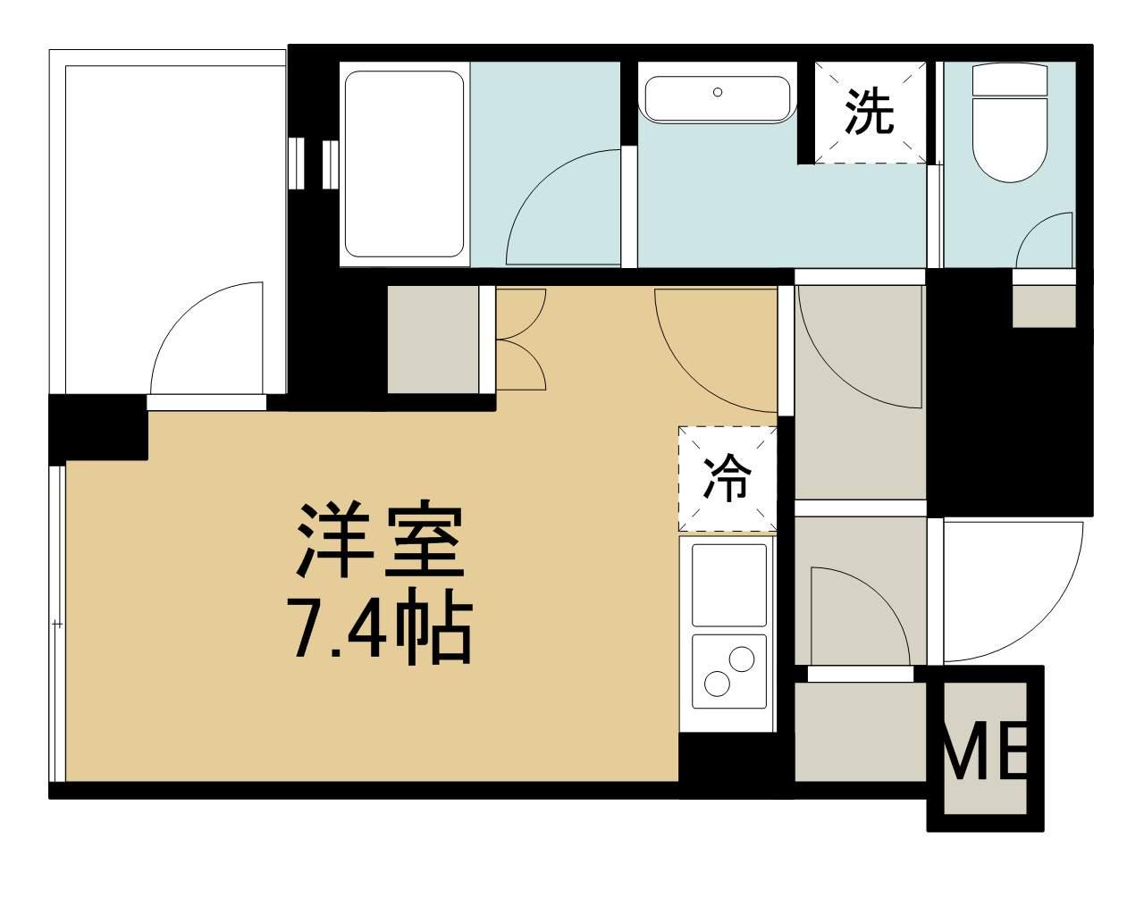 コンフォリア新中野(ワンルーム/3階)の間取り写真