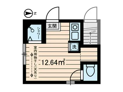 コンフォートテラス荻窪(ワンルーム/1階)の間取り写真