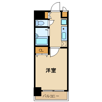 プレール代々木公園弐番館(1K/8階)の間取り写真