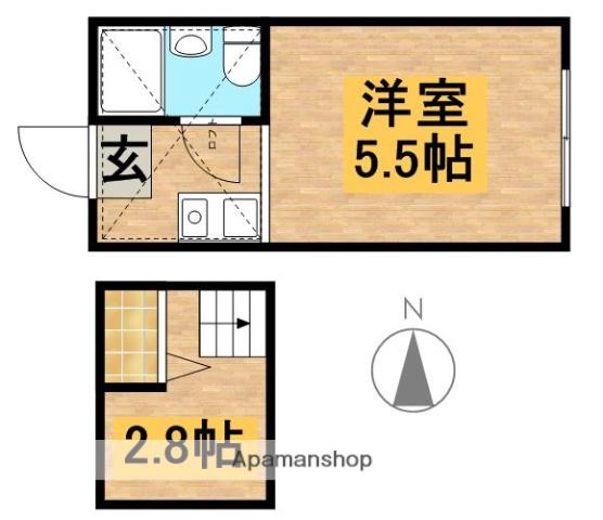 マイプラン西新宿B(ワンルーム/1階)の間取り写真