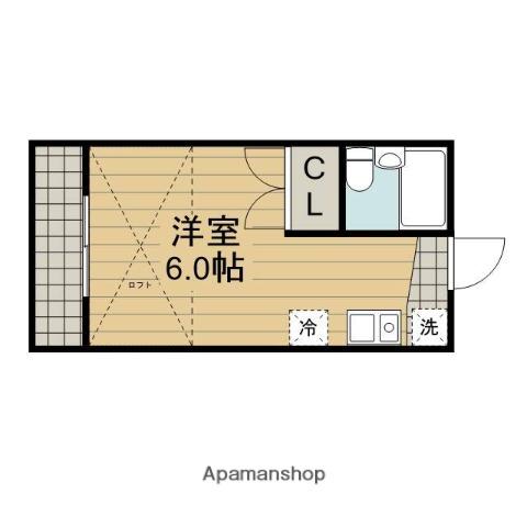 コーポ広田(ワンルーム/1階)の間取り写真