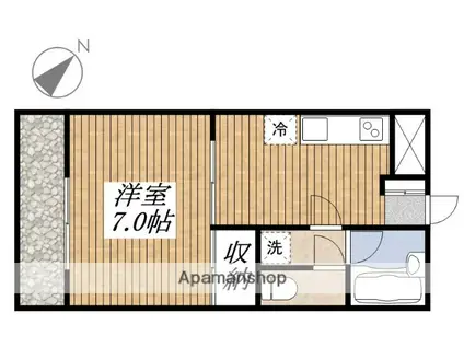 第一いづみマンション(1K/3階)の間取り写真