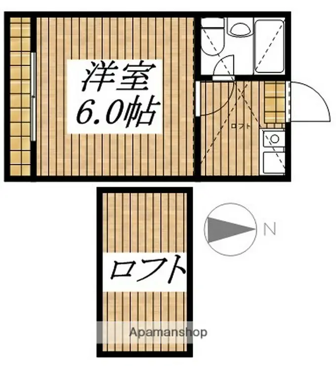 新町スターハイツ 1階階 間取り