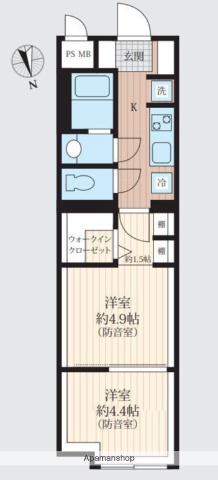 KONOMI NARIMASU BASE(2K/4階)の間取り写真