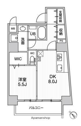 ROOTS HIGASHI NAGASAKI(1LDK/10階)の間取り写真