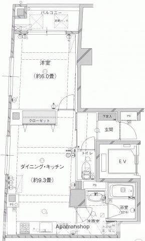 F-STAGE中野(1LDK/2階)の間取り写真