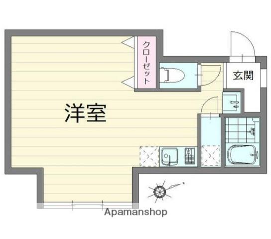 フォレスト江古田(ワンルーム/2階)の間取り写真