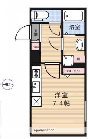 LEGALAND高円寺南(ワンルーム/4階)の間取り写真