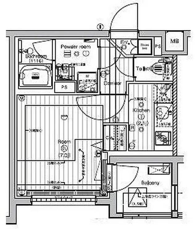 PREMIUM CUBE 新宿中井 2階階 間取り