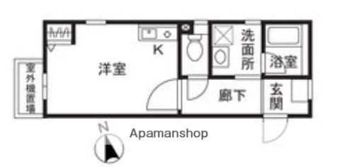 PLUS DOOR NAKANO(ワンルーム/3階)の間取り写真