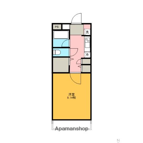 フェリーチェ高円寺(1K/3階)の間取り写真