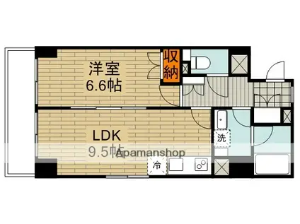 アファンガーデン(1LDK/3階)の間取り写真