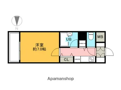 アーバンファースト錦糸町(1K/5階)の間取り写真