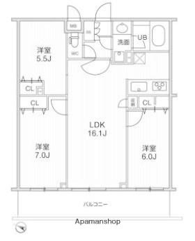 LIME RESIDENCE HIKIHUNE(3LDK/1階)の間取り写真