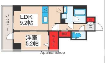 GRANPASEO三ノ輪(1LDK/9階)の間取り写真