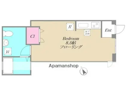ナチュール吉祥寺(ワンルーム/1階)の間取り写真