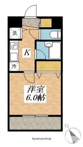 T.PARKS MITAKA(1K/2階)の間取り写真