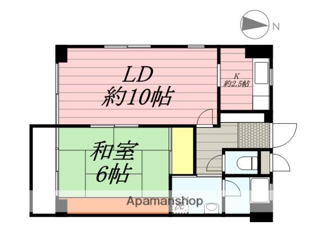 レスポワール武蔵野(1LDK/4階)の間取り写真