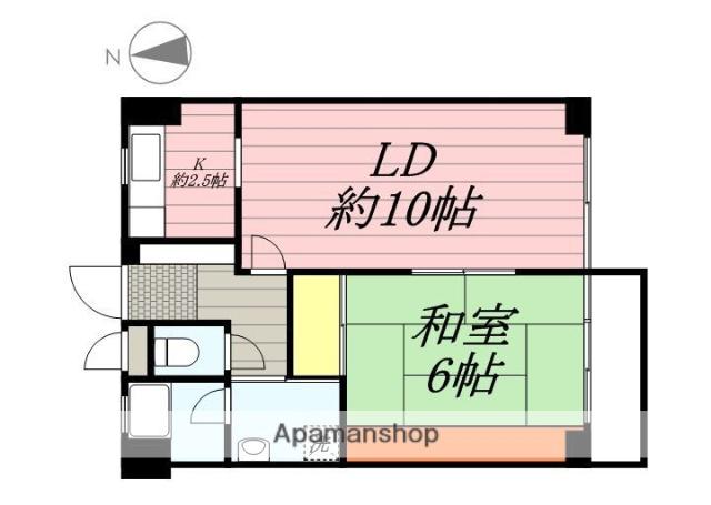 レスポワール武蔵野(1LDK/4階)の間取り写真